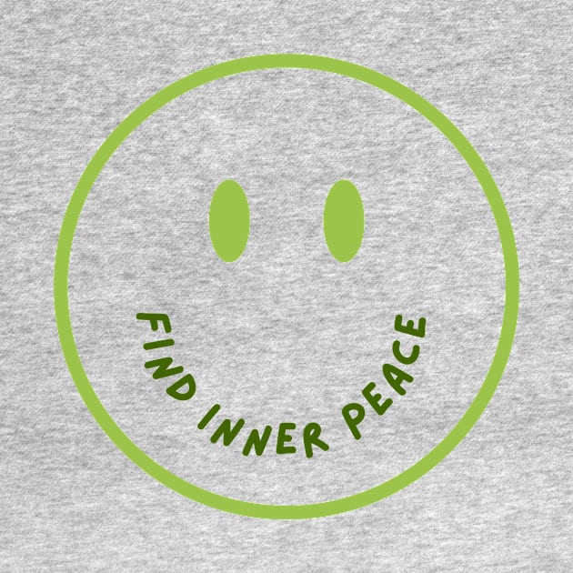 Find Inner Peace Smiley Design by Fredi Wear